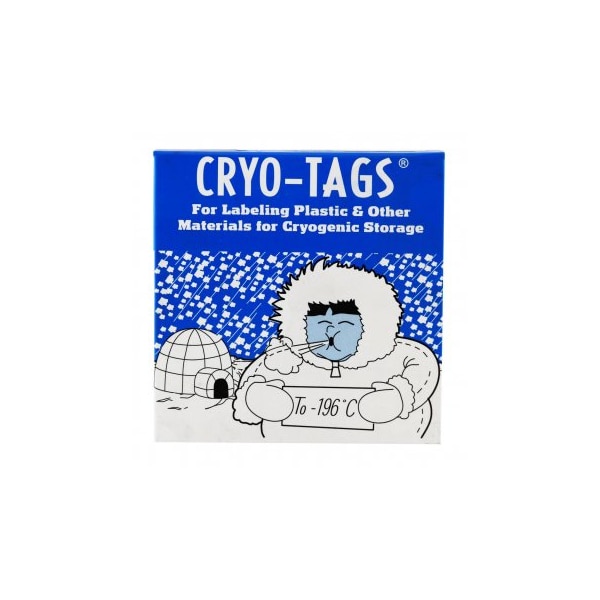 Cryo-Tags, Roll, White, 1.5x3/4", 1000/pk, 1000PK